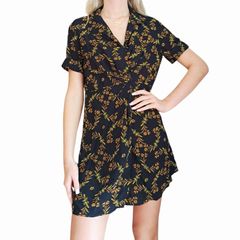 Sandro floral, butterfly day-dress