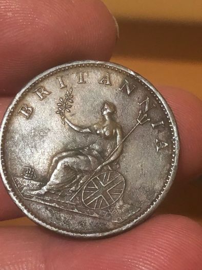 1807 halfpenny George 3rd XF