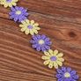 Brand New 5 Yard 25mm Flower Lace Ribbon. Image 2