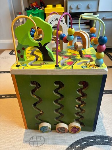 B. toys Zany Zoo Wooden Activity Cube Assortment