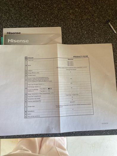 Hisense Fridge/Freezer