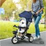 HOMCOM Metal Frame 6 in 1 Baby Push Tricycle Image 5