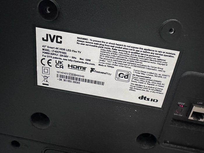 JVC 43 inch 4K Smart Fire TV + IKEA Unit