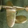 Vintage Brass Spitfire with Stand Desk Ornament Scouts WW2 War Battle of Britain Image 3
