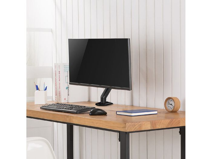 TV Monitor Desk Mount Arm Bracket Tilt Swivel 13-27"