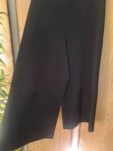 COS black extra wide leg trousers