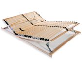 Slatted Bed Base with 28 Slats 7 Zones 140x200 cm