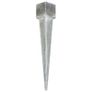 Ground Spikes 6 pcs Silver 14x14x91 cm Galvanised Steel Image 2