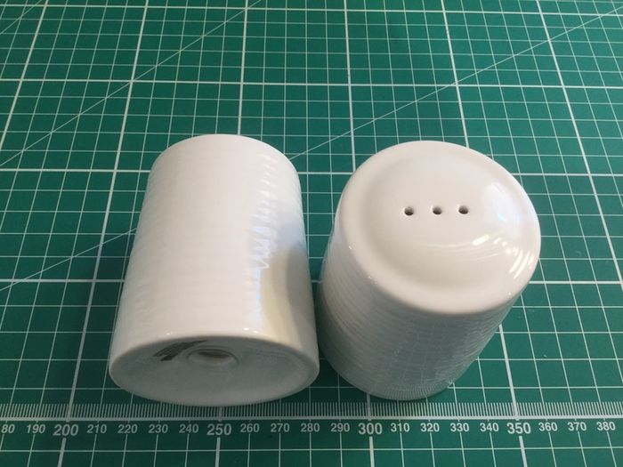Belleek Living Ripple Salt & Pepper Shakers