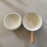 vintage Bloomingville "Carla" collection ceramic serving bowl/saucepan with a rubberwood handle Image 4