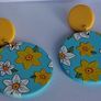 Narcissus Round Motif Earrings Image 4