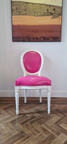 Statement Pink & White Chair