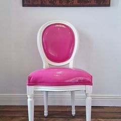 Statement Pink & White Chair