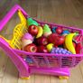 Trolley with Play Food and Card Machine Image 3