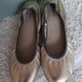 Metallic Gold Ballet flats Image 2