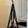 Beautiful antique Moroccan leather and iron handmade lamp Image 6