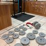 Foldable Weight Bench, 50kg Weights, Barbell, Dumbbells, Mats + More!! Image 7