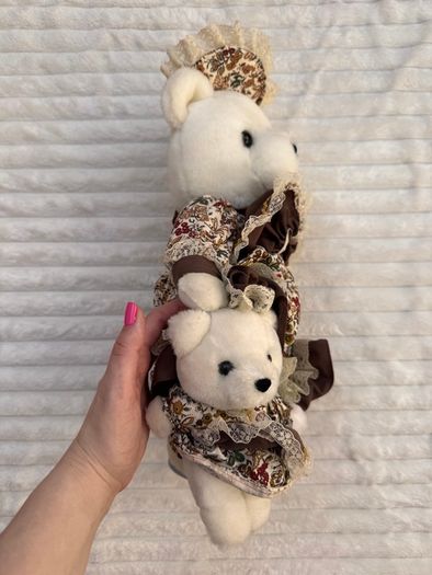 Vintage Noble Heritage Collection Mamma & Baby Bear Used Dirty approx. 38 cm. Please see photos
