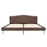 Bed Frame Brown Fabric 150x200 cm Image 3