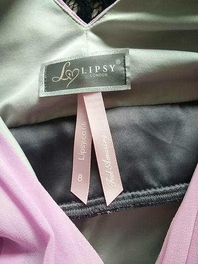 Lipsy Grey and Pink Dress with Sequins