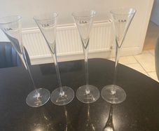 Reduced LSA international set of four handmade glasses