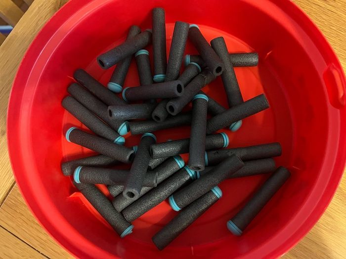 3 Xshot guns and targets and bullets