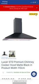 extractor hood brand new
