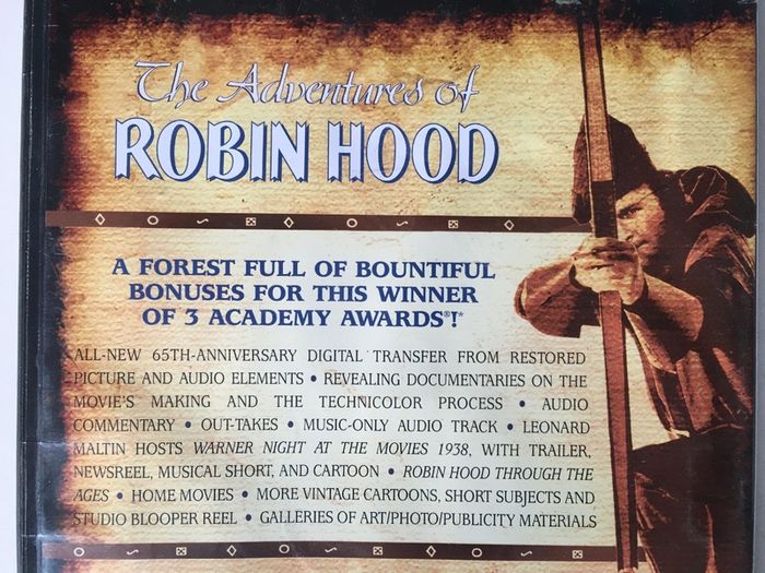 The Adventures Of Robin Hood [1938] Errol Flynn, Olivia de Havilland, Claude Rains, Eugene Pallette, & Basil Rathbone [Movie 2xDVD] Academy Award Winner