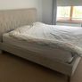 Super king upholstered bed frame and headboard Image 2