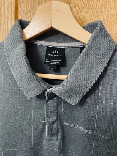 Armani Exchange Polo T-Shirt Grey Size M / L