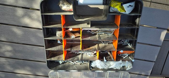 double sided organiser full ,,,,garage clearance
