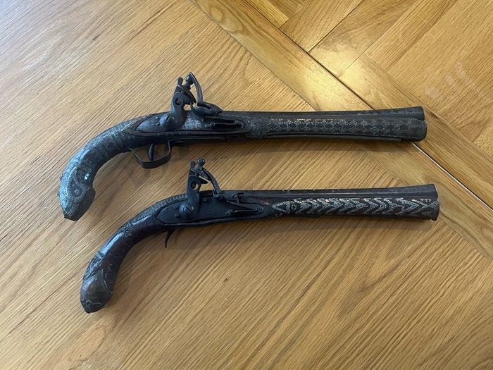 Antique Pair of Flintlocks