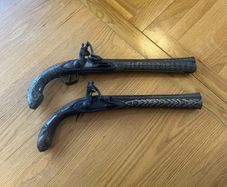 Antique Pair of Flintlocks