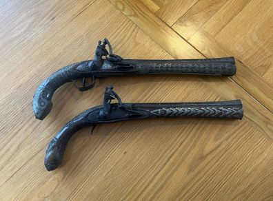 Antique Pair of Flintlocks