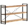 3-Tier Bookcase 140x30x80 cm Solid Acacia Wood Image 6