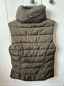 Superdry men's gilet, army green colour