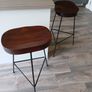 Wooden Bar Stools x2 Image 2