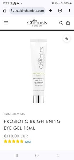 Brand New Skinchemist probiotic eye gel15ml (full size) with package