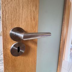 6 x Internal Doors Frosted Glass Panels & Handles Various Sizes