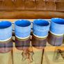 3 x Helen James Considered Uisce Mug Blue Grey Pattern Unused Image 7