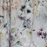 stunning floral on a grey background curtains Image 3