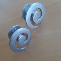 Two wall hooks