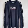 Hollister Black Long Sleeve Logo Top - Size S Image 2