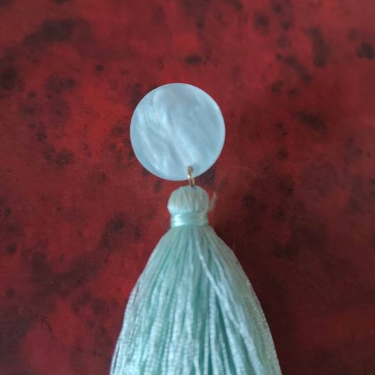 Brand New Mint Tassel earrings