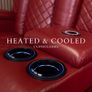 Ashbyrne Electric Leather Recliner Sofa Set + Cooling Cupholders Image 9