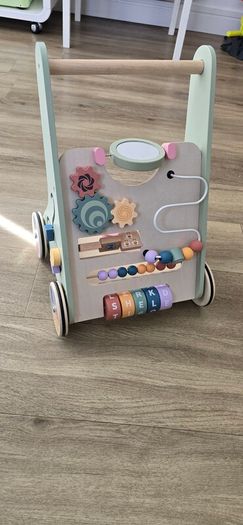 Wooden baby walker