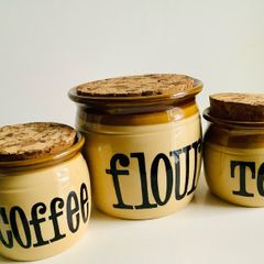 TG Green Ceramic Canister Set