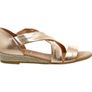 Office Hallie Cross Strap Espadrilles Rose Gold Image 2