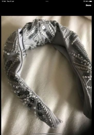 hairband grey head piece freesize