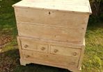 Antique Irish Pine Dowry Chest - Vernacular Irish Pine Furniture - Antique Irish Blanket Chest - Antique Irish Country Furniture